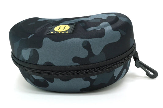Havoc camo hard case for goggles and accessories, blue-gray camouflage with Havoc logo on Tampa Home & Garden Store