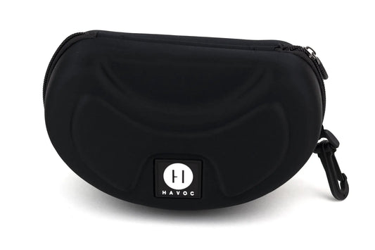 Havoc hard case for goggles and accessories, black travel organizer with logo tag on Tampa Home & Garden Store