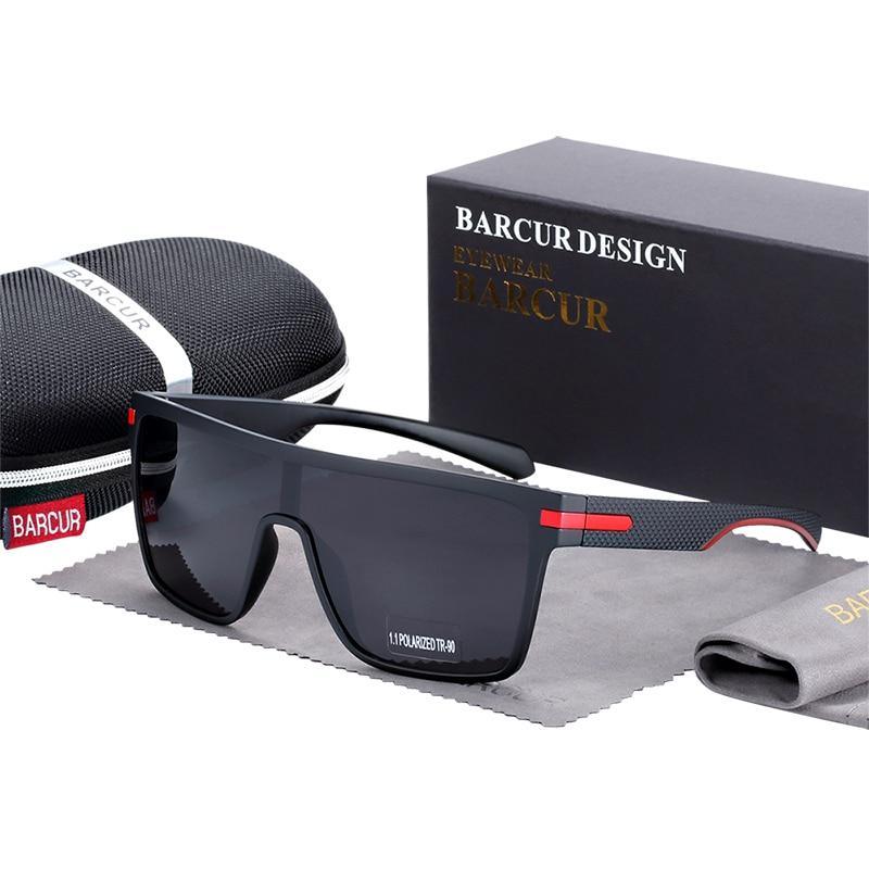 Barcur oversized polarized square sunglasses for men and women with UV400 protection on Tampa Home & Garden Store