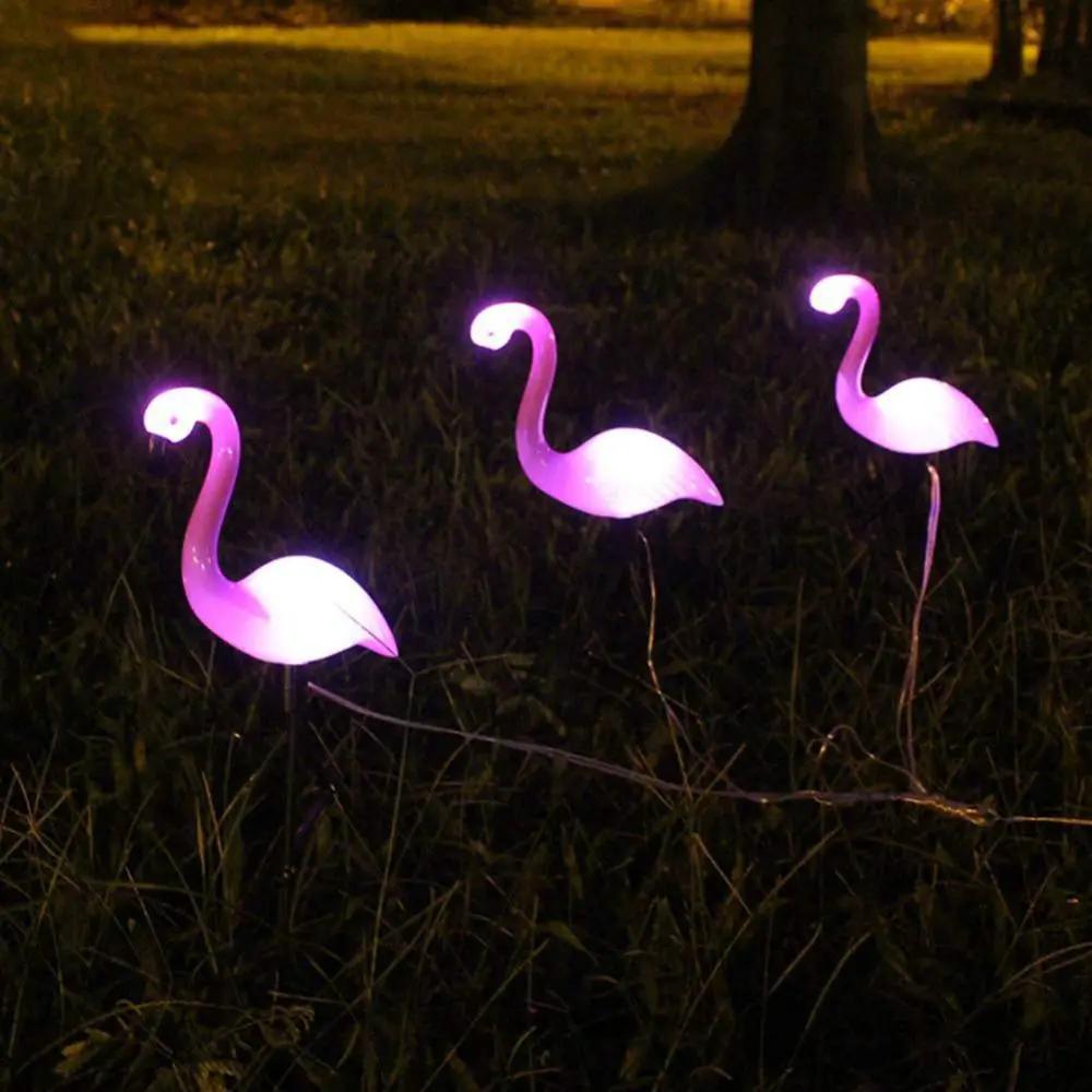 Flamingo Led Solar Garden Lamp Set For Pathway