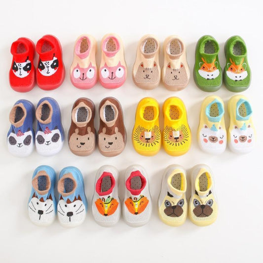 Stevvex baby first walkers shoes with soft sole rubber, assorted animal designs, 20 pairs on Tampa Home & Garden Store
