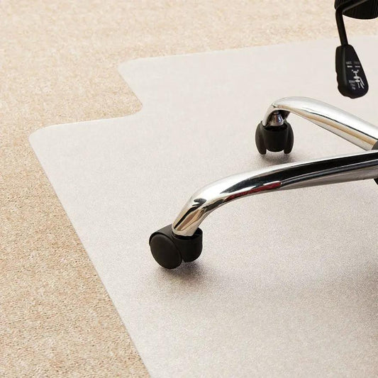 Heavy duty chair mat with lip for low pile carpet, clear polymat by HomePacific on Tampa Home & Garden Store