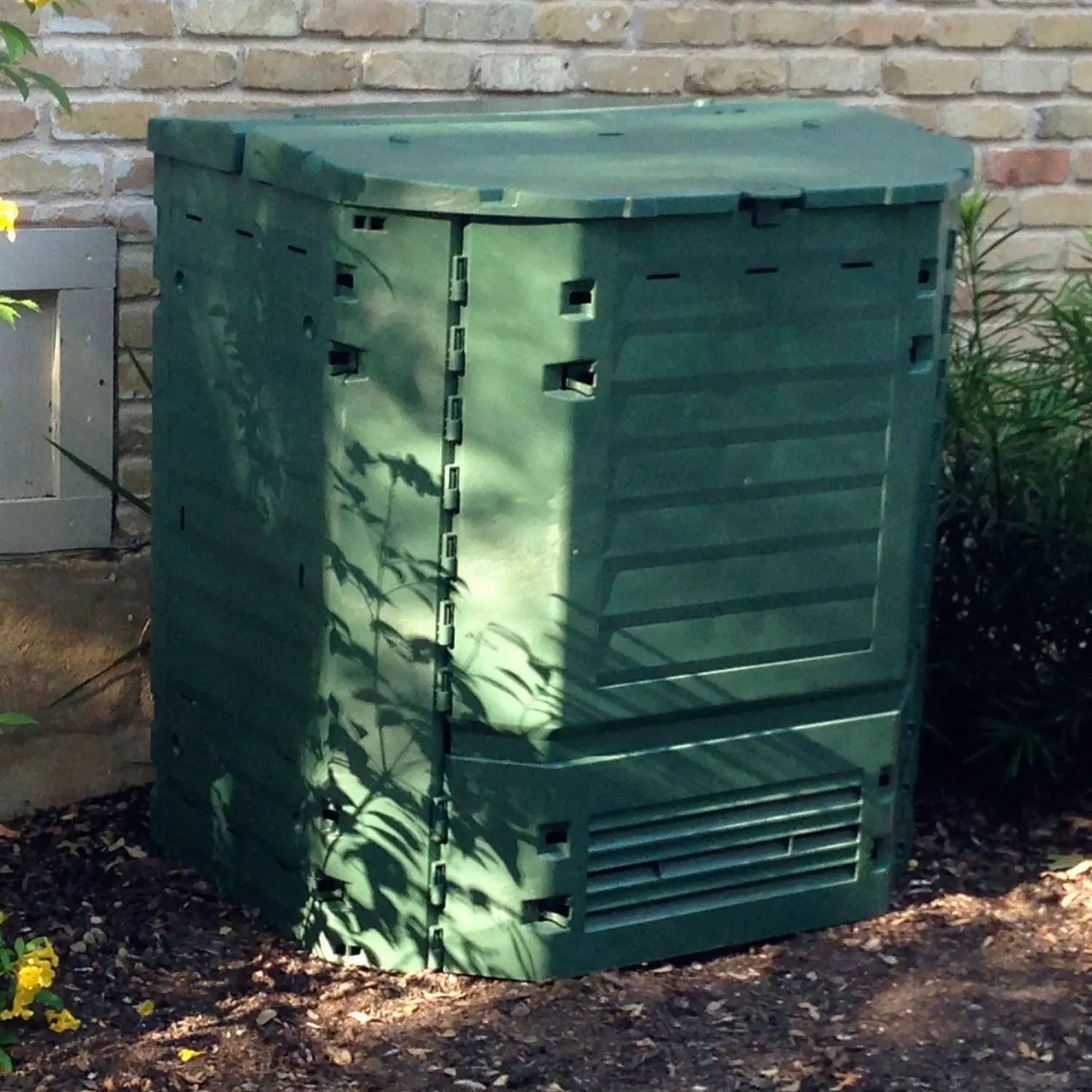 Compooster heavy duty 32 cu ft green plastic compost bin with vented sides by HomePacific on Tampa Home & Garden Store