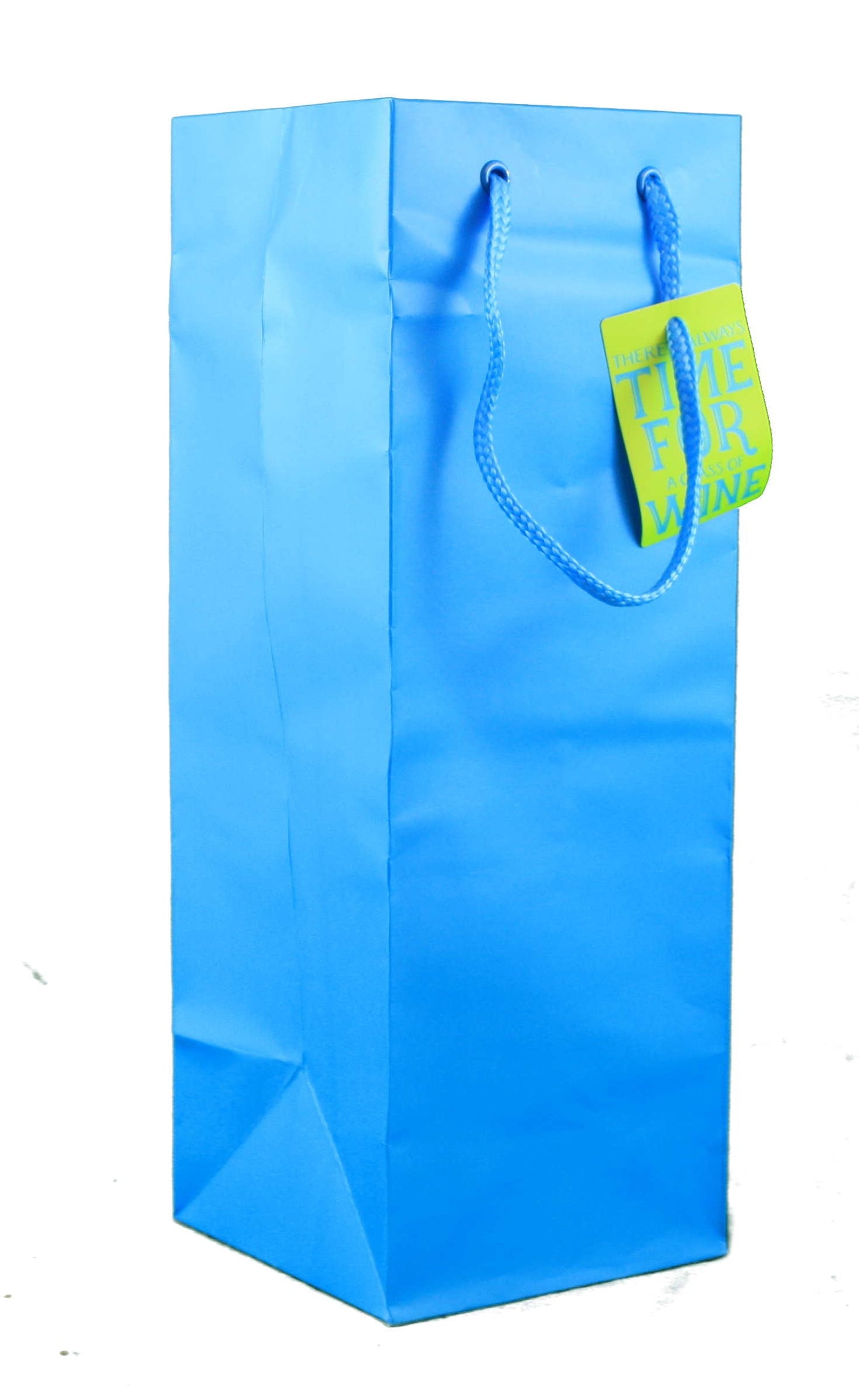 Heavyweight Bottle Gift Bag - Solid Aqua - Tampa Home & Garden Store