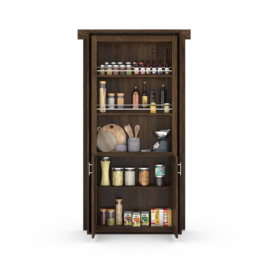 Hidden Flush Mount Walnut Pantry Door - Tampa Home & Garden Store