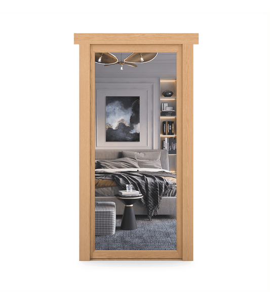 Hidden Oak Mirror Door - Tampa Home & Garden Store