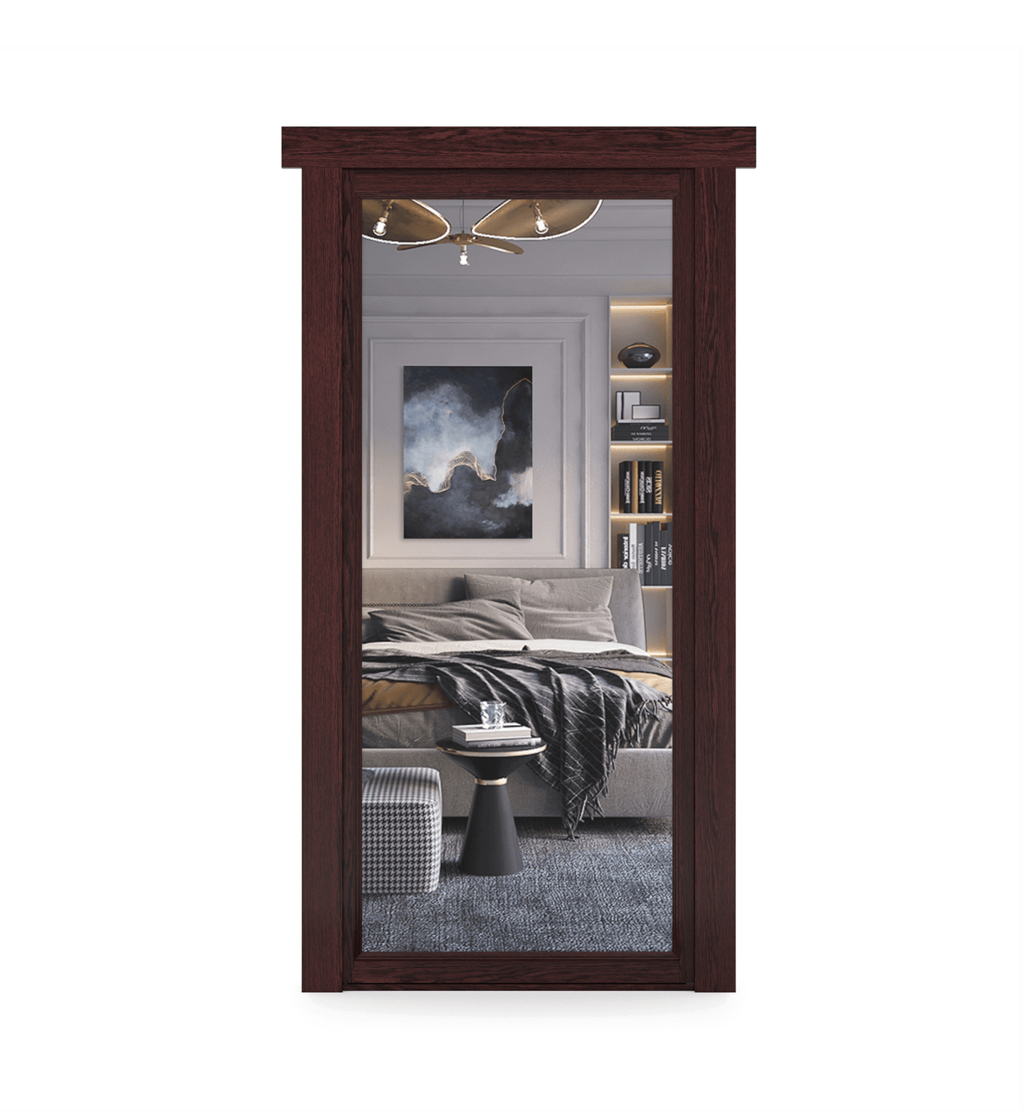 Hidden Oak Mirror Door - Tampa Home & Garden Store