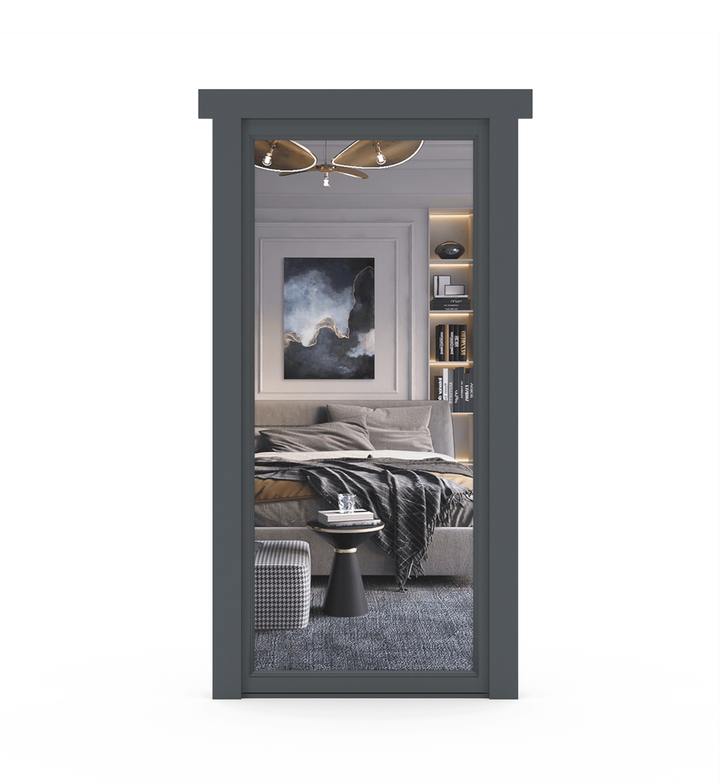 Hidden Paint Grade Mirror Door - Tampa Home & Garden Store