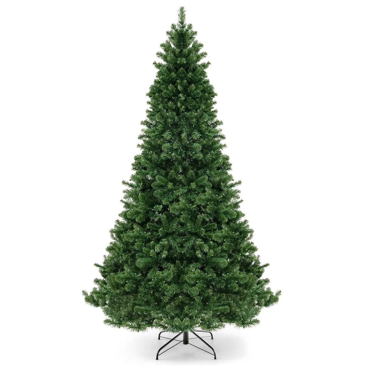 6 ft hinged Christmas tree with PVC branch tips, DirectDeals artificial tree on metal stand on Tampa Home & Garden Store