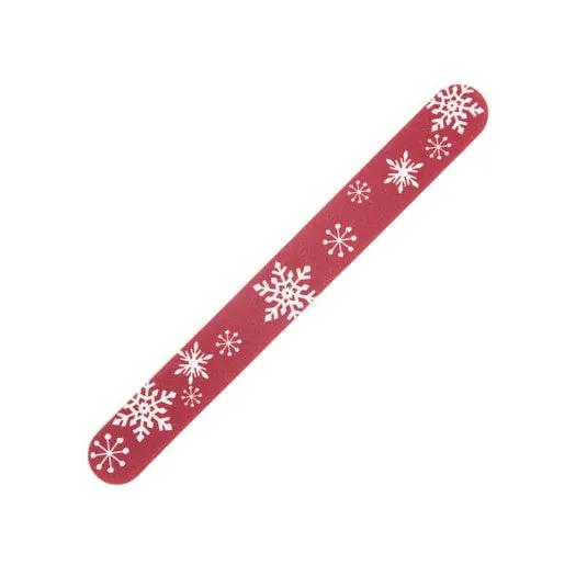 Nail file Be Jolly red double-sided foamboard snowflakes, 7 in, The Country Christmas Loft on Tampa Home & Garden Store