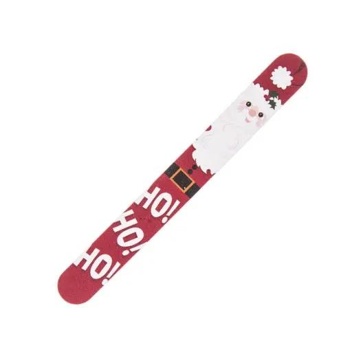 Holiday nail file Ho Ho Ho Santa design with red ends on Tampa Home & Garden Store