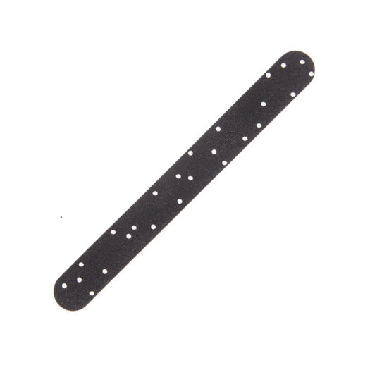 Let It Snow Foamboard nail file, black with white polka dots, by The Country Christmas Loft on Tampa Home & Garden Store