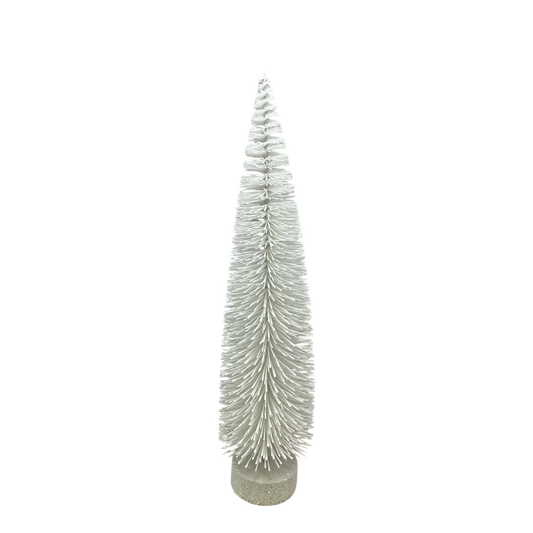 Holiday White Bottle Brush Tree - Tampa Home & Garden Store