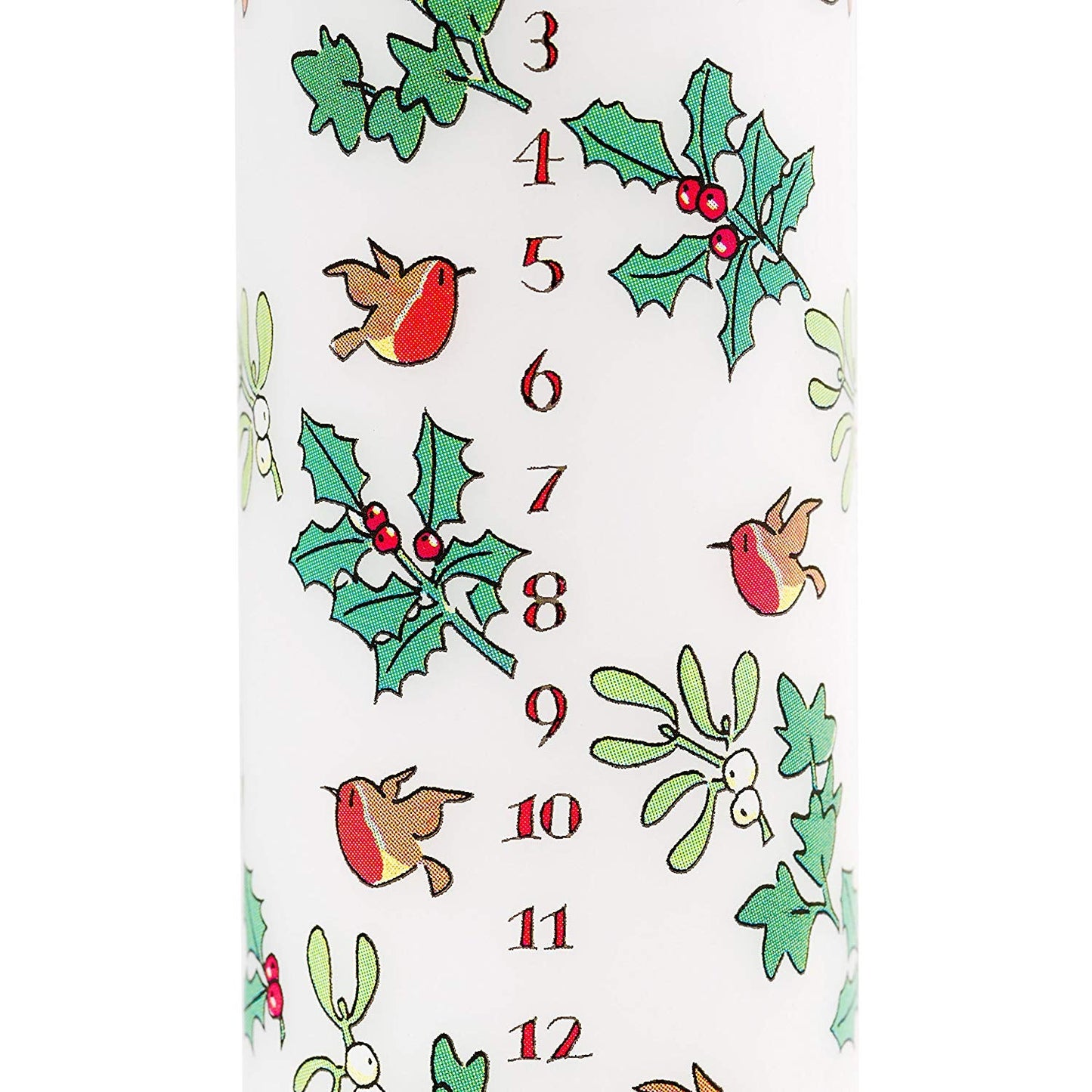 Holly and the Ivy Advent Pillar Candle - Tampa Home & Garden Store