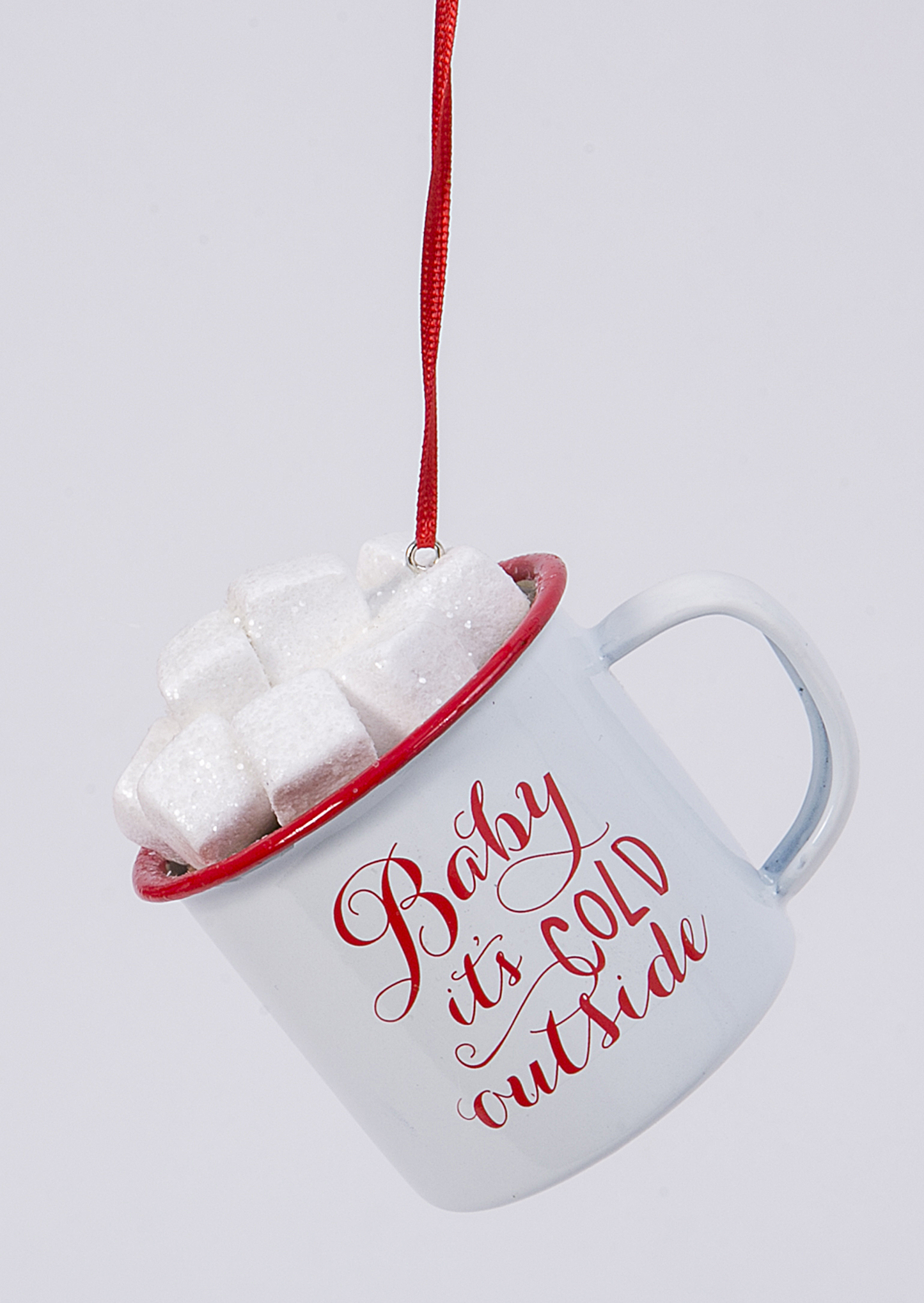 Hot Cocoa Mug with Marshmallows Ornament - Baby it's Cold Outside - Tampa Home & Garden Store