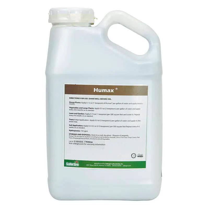 Humax concentrated humic acid soil health, white gallon jug, Grow Organic pest control on Tampa Home & Garden Store