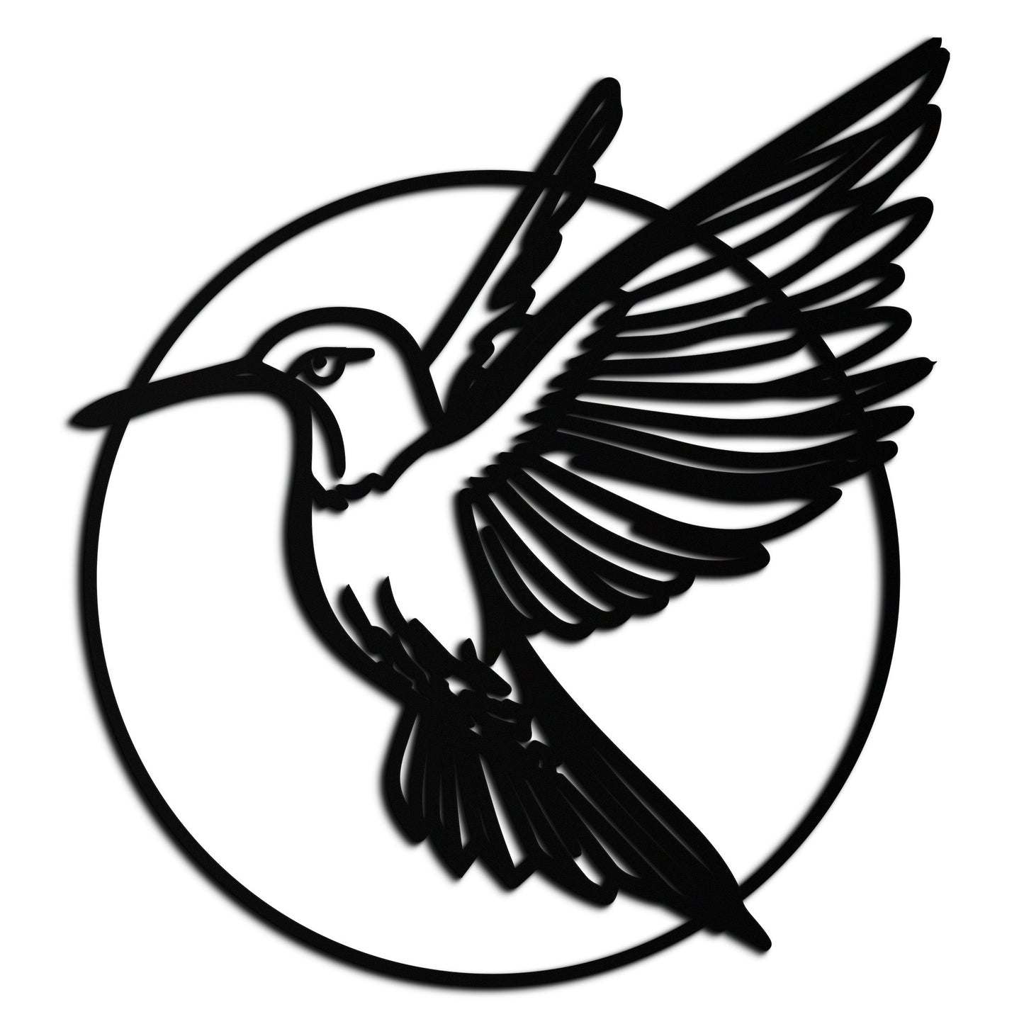Hummingbird Metal Wall Art – Elegant Bird Silhouette Steel Decor for Nature Inspired Spaces- KAF330 - Tampa Home & Garden Store