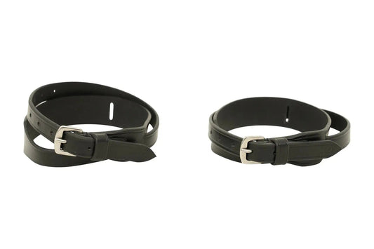 Huntley Equestrian Children's Black Leather Jodhpur Garter Straps - Tampa Home & Garden Store