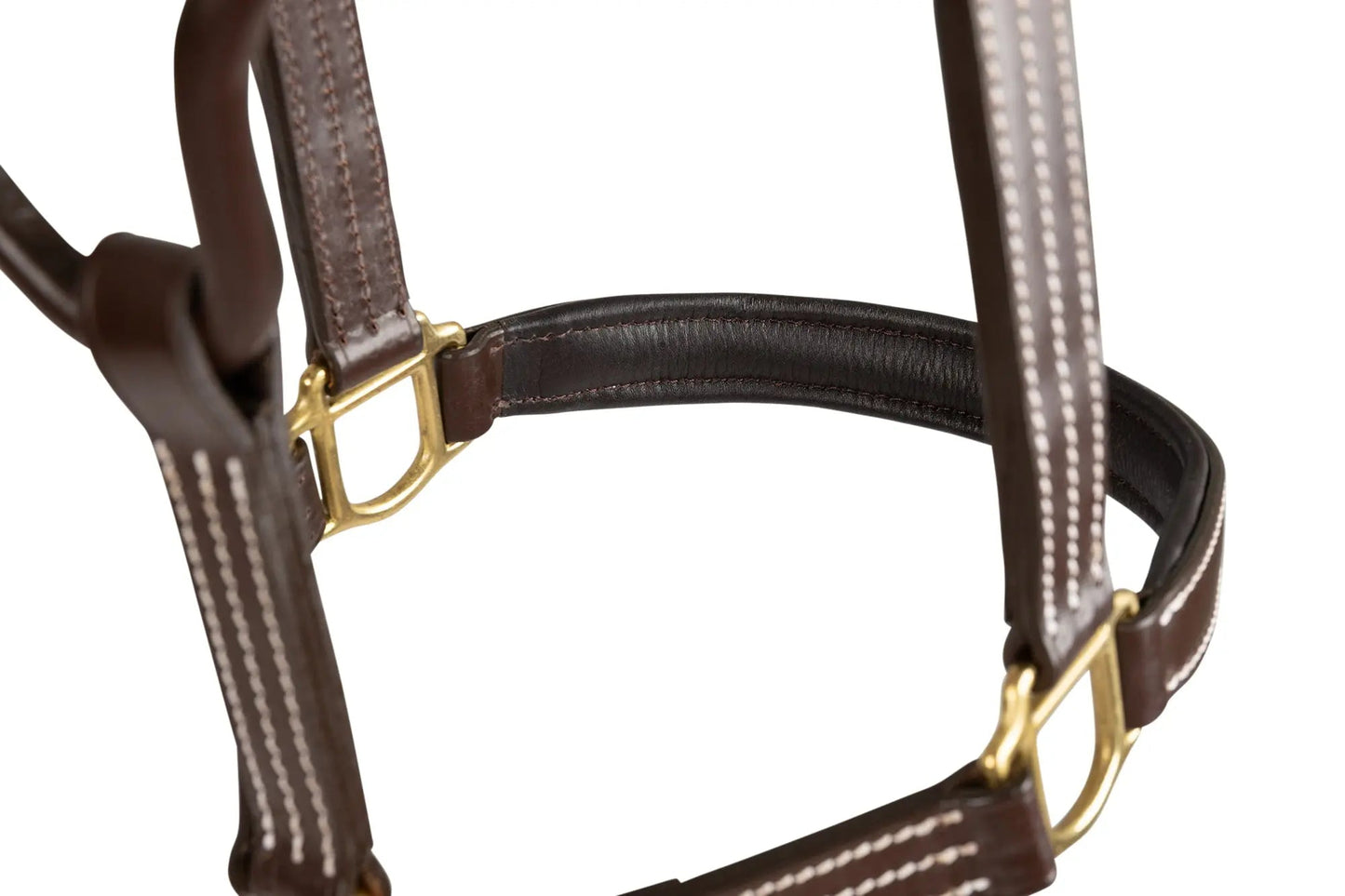 Huntley Equestrian Fancy Stitched Premium Leather Padded Halter - Tampa Home & Garden Store