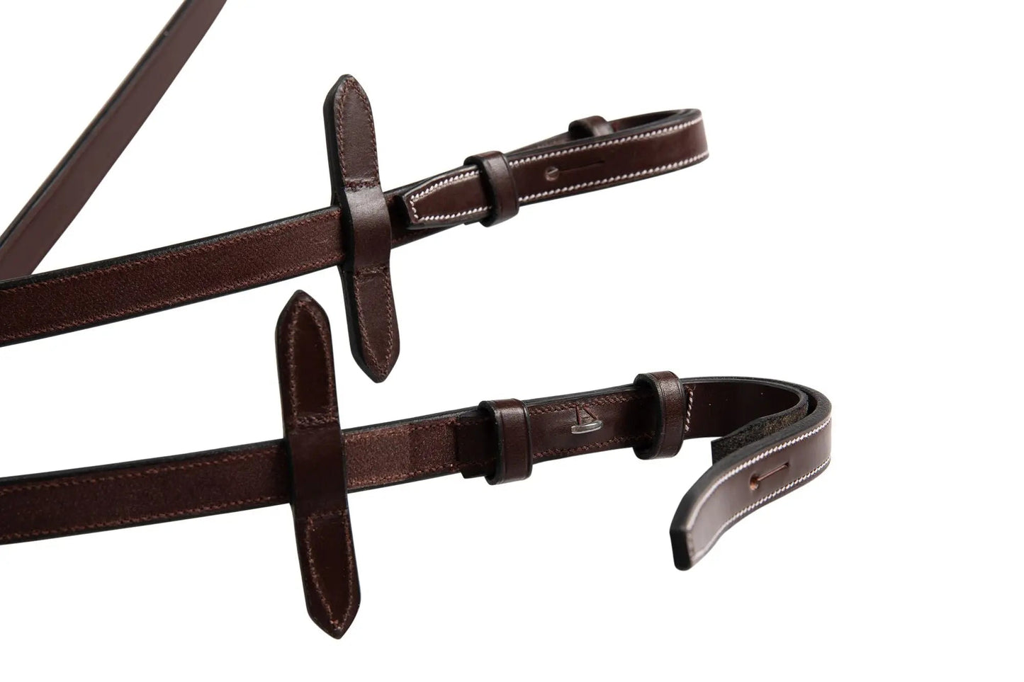 Huntley Equestrian Fancy Stitched Rubber Reins, 5/8" Inch Width - Tampa Home & Garden Store