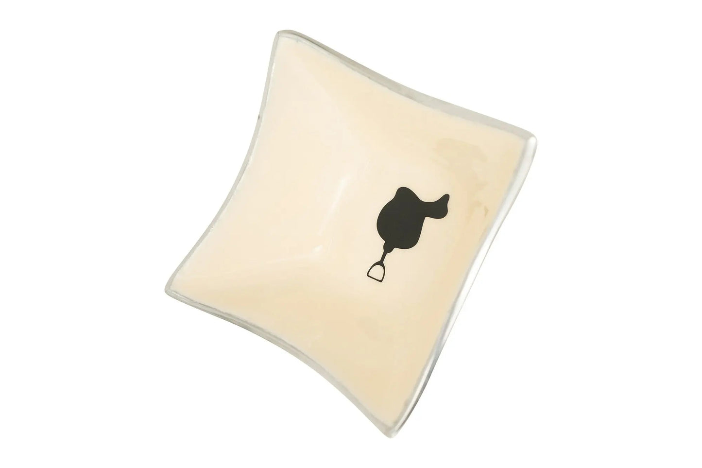 Huntley Equestrian Square Shaped Bowl with Saddle, White - Tampa Home & Garden Store