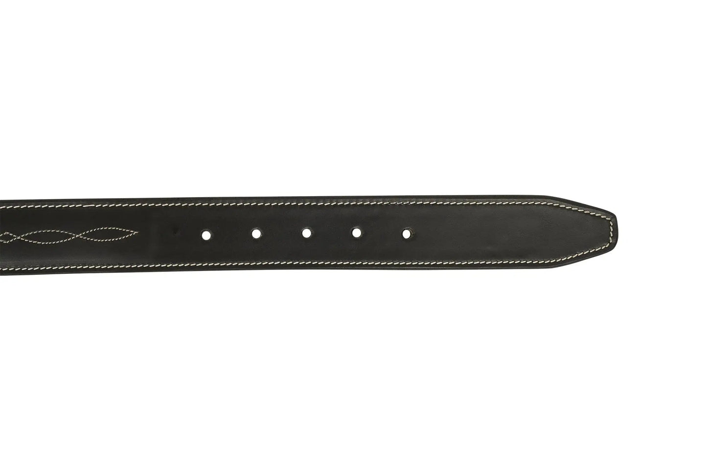 Huntley Fancy Stitched Ladies 1.5" Inch wide belt, Black - Tampa Home & Garden Store