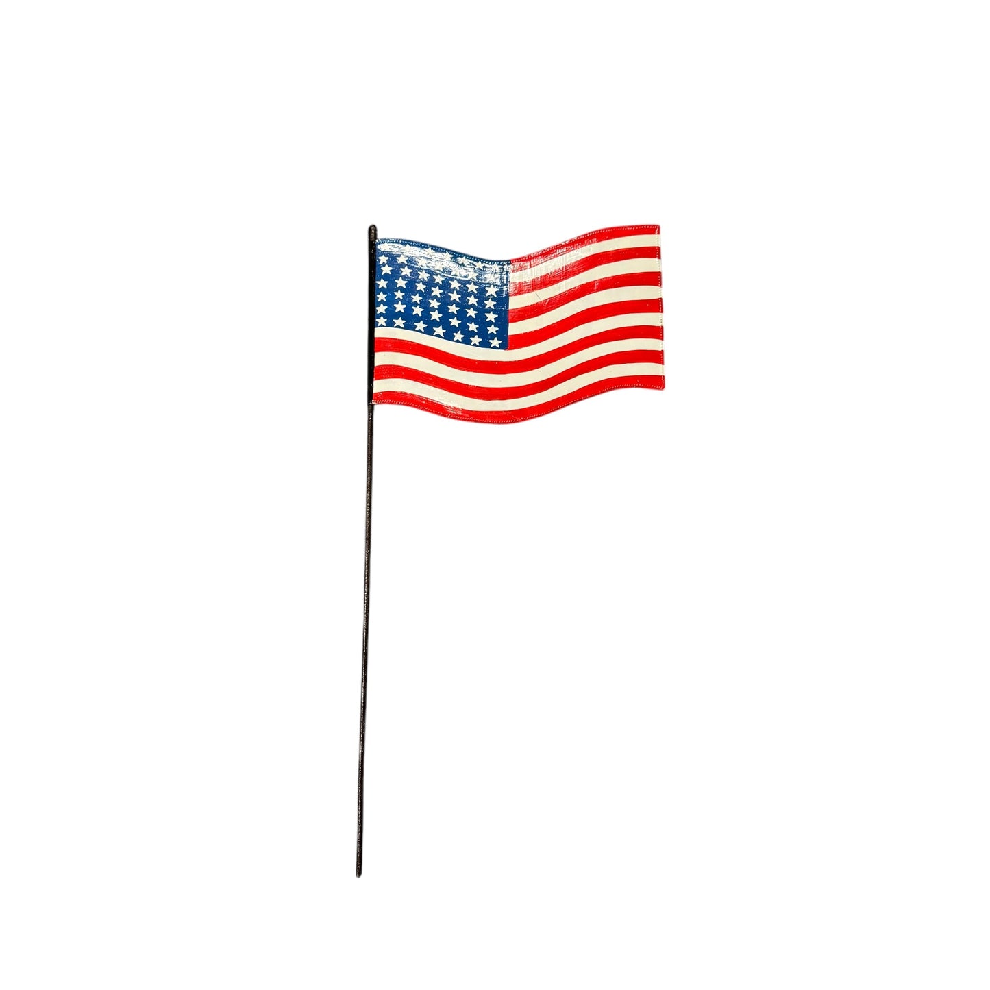 American Flag Garden Stake