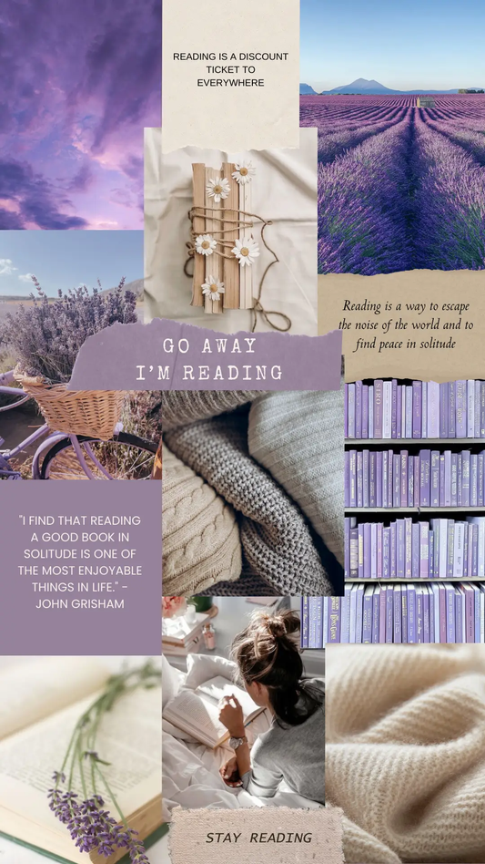 Go Away Reading Perfume Oil for Quiet Moments by In the Wick of Time with lavender on Tampa Home & Garden Store