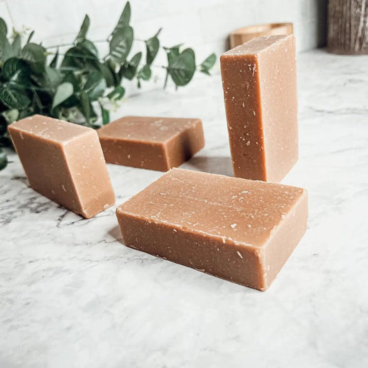 Nag Champa Rhassoul Clay Soap bar brown speckled for oily skin on Tampa Home & Garden Store