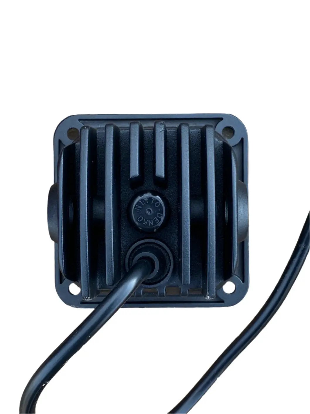 Race Pod Flush Mount Plate 3.5x3.5 in, black aluminum heatsink, GGLighting, bolt-on on Tampa Home & Garden Store