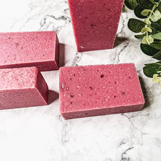 Pink Lemonade Scrub Bar set of five by Gia Roma with oatmeal and sea salt on Tampa Home & Garden Store