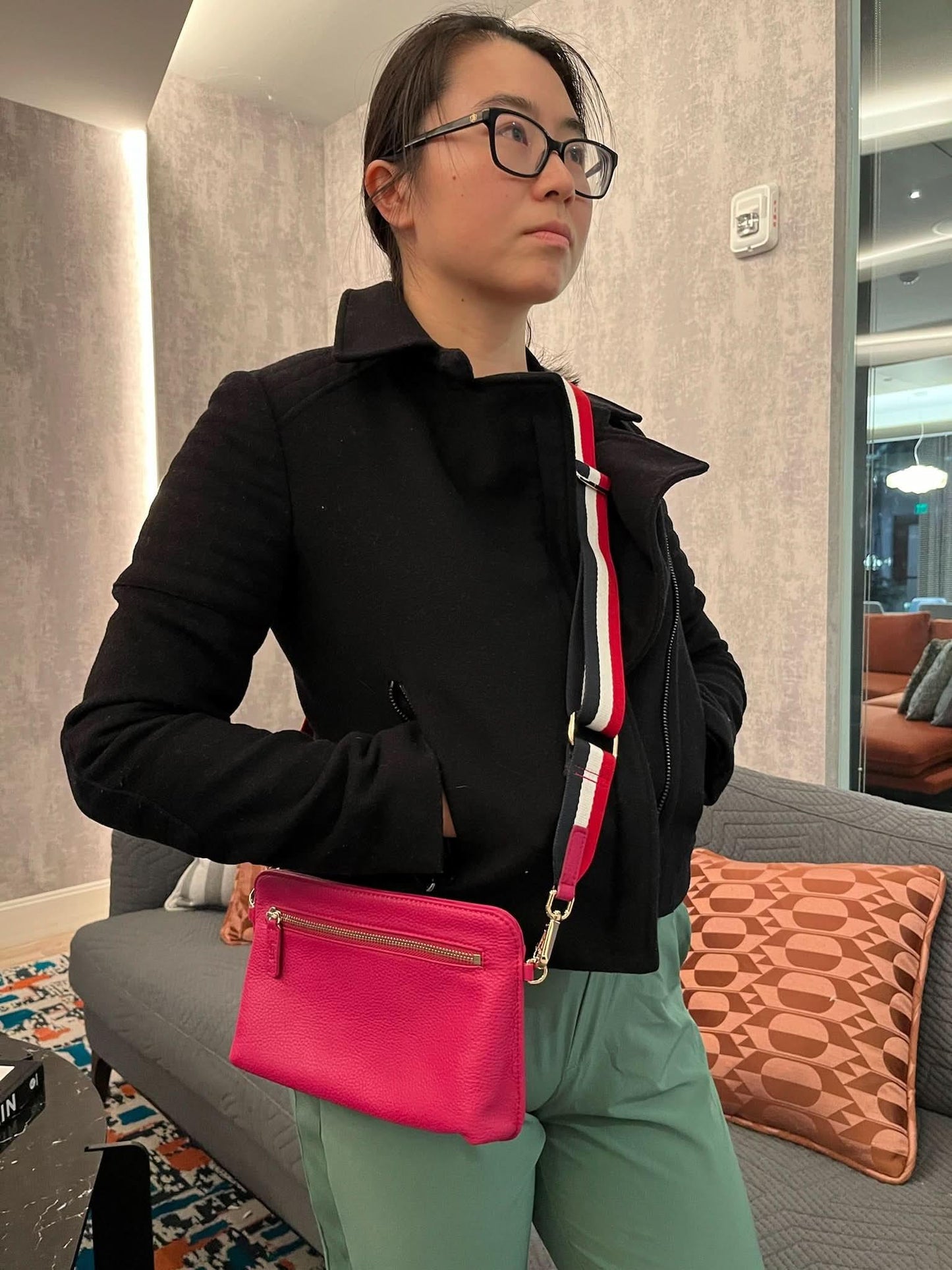 Sophia Full Grain Convertible Belt Bag Crossbody (Waist Bag)