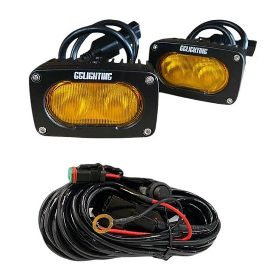 GP10 Offroad LED Pod Amber Pair with Free Wiring Harness by GGLighting on Tampa Home & Garden Store