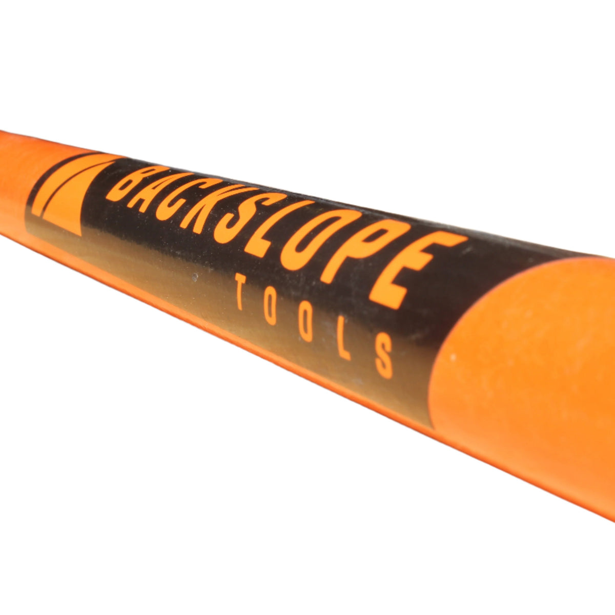 Replacement handle by Backslope Tools in orange and black with bold branding on Tampa Home & Garden Store