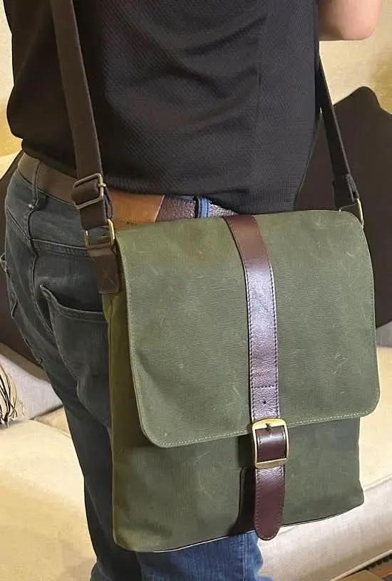 Messenger Bags, Maxwell Leather/Waxed Canvas Messenger Bags - Tampa Home & Garden Store