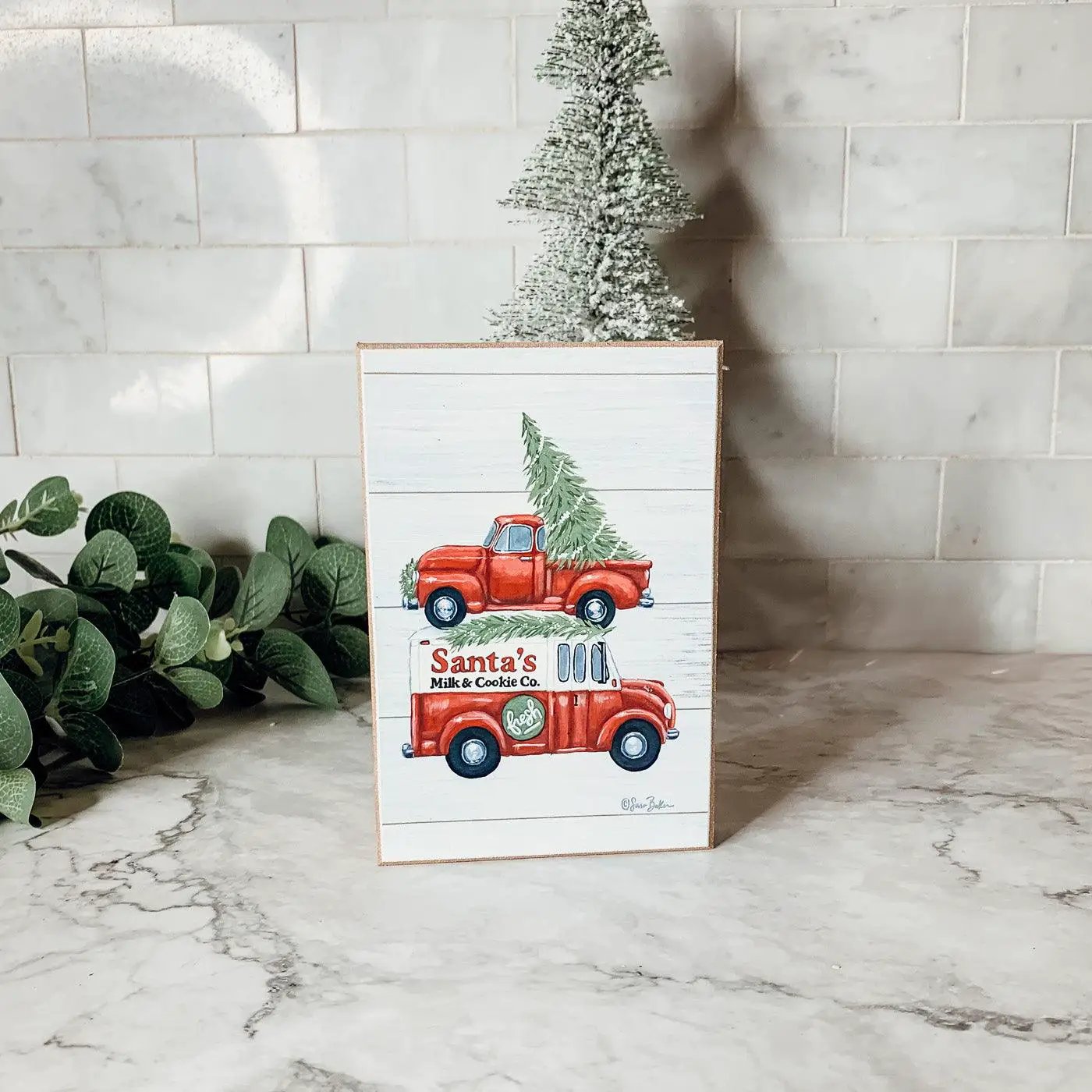 Santa's Milk & Cookies Sign - Tampa Home & Garden Store