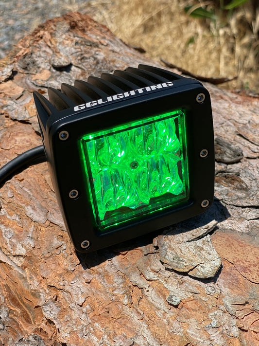 Blue / Green Dual Color Off Road LED Pod - Tampa Home & Garden Store