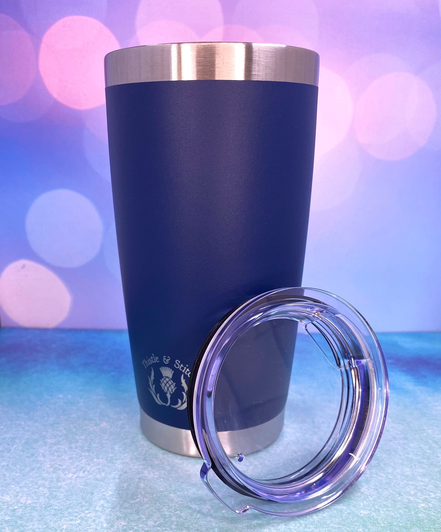 Rampant Lion of Scotland Royal Flag Laser Engraved Powder Coated 20oz Double Walled Insulated Tumbler