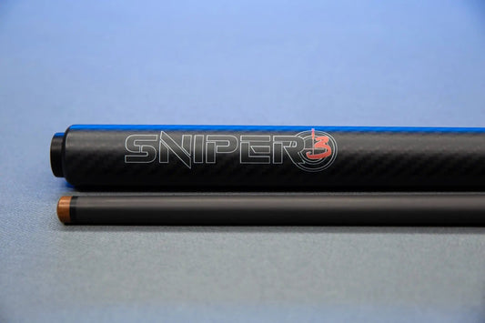Sniper3 Break Jump cue set with carbon fiber tech, 2 cues shown on Tampa Home & Garden Store