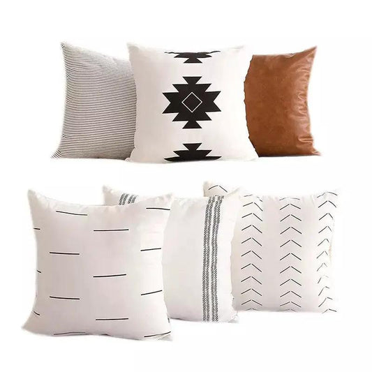 Amber and Farmhouse Pillow Set 18x18 Inches