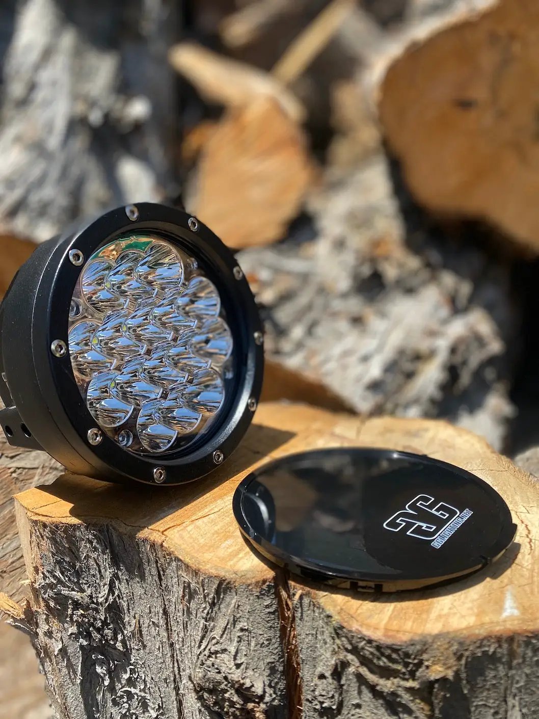 Black DayMaker snap-on LED light cover with lens caps, black housing, GGLighting on Tampa Home & Garden Store