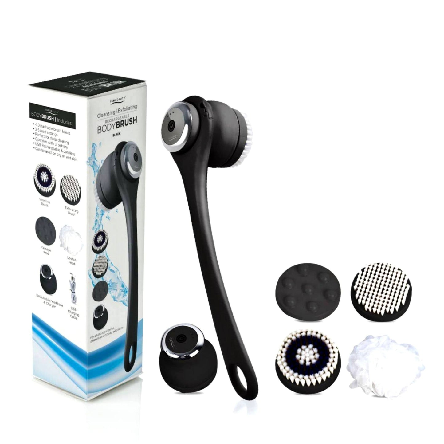 Rechargeable and Exfoliating All In One Body Brush