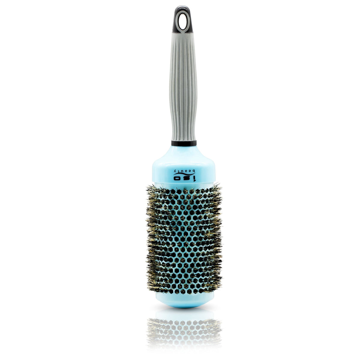 Ionic Technology Round Hair Brush blue handle grey bristle barrel on Tampa Home & Garden Store