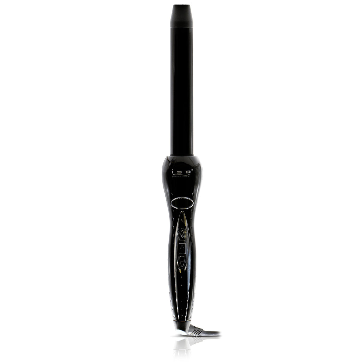 Digital Twister curling wand, 25mm tourmaline ceramic, black with cool tip and controls on Tampa Home & Garden Store