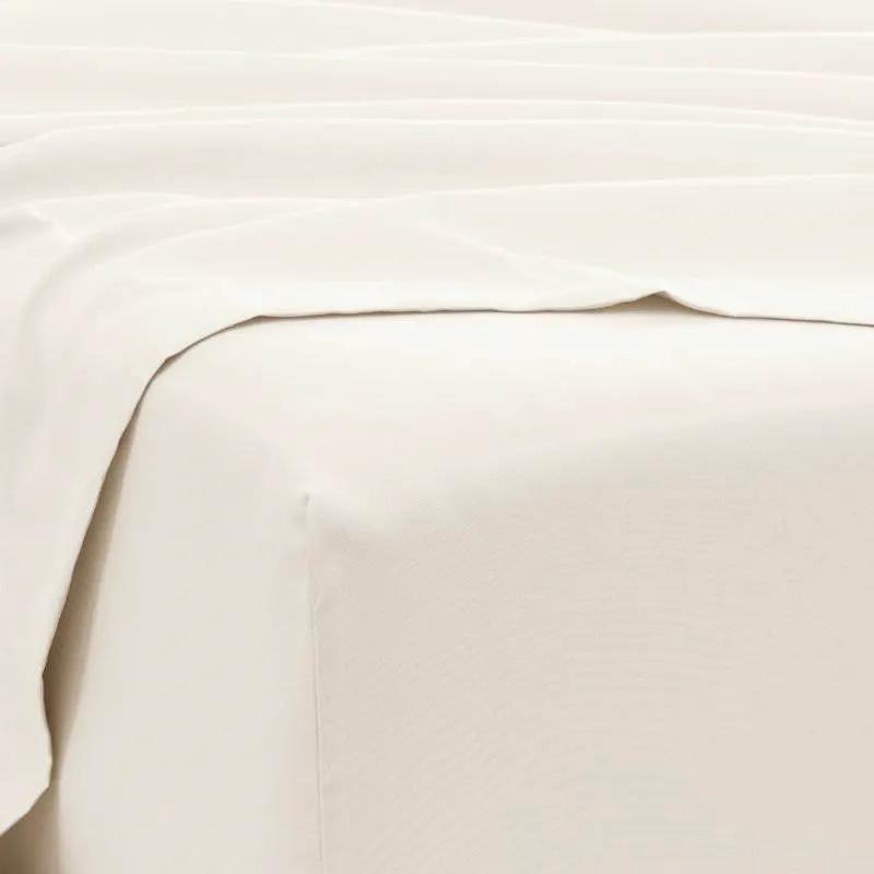Twin XL Ivory Beige 4-Piece Wrinkle Resistant Microfiber/Polyester Sheet Set - Tampa Home & Garden Store