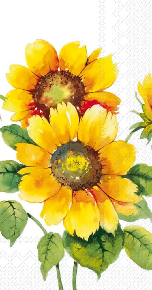Ideal Home Range Colorful Sunflowers Guest Towel, The Country Christmas Loft, paper napkins on Tampa Home & Garden Store