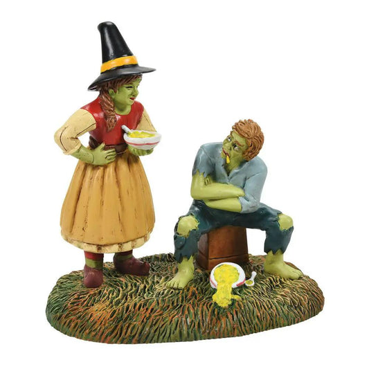 If It Doesn't Kill You polyresin figurine witch in dress with bowl and zombie on base on Tampa Home & Garden Store