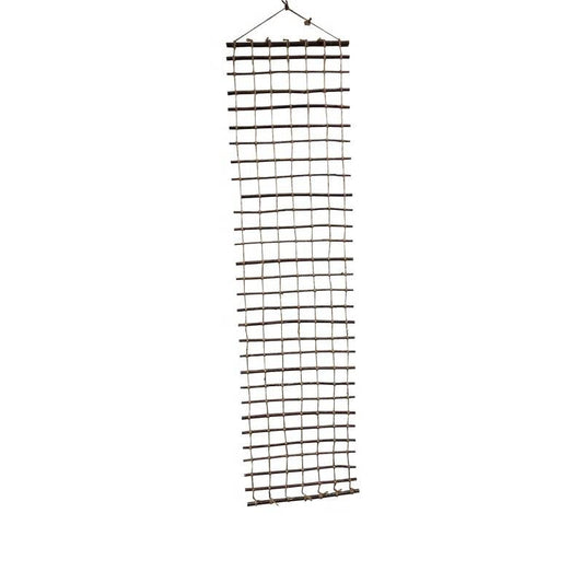 Indoor Outdoor Wall Hanging Willow Wood and Jute Garden Trellis - Tampa Home & Garden Store