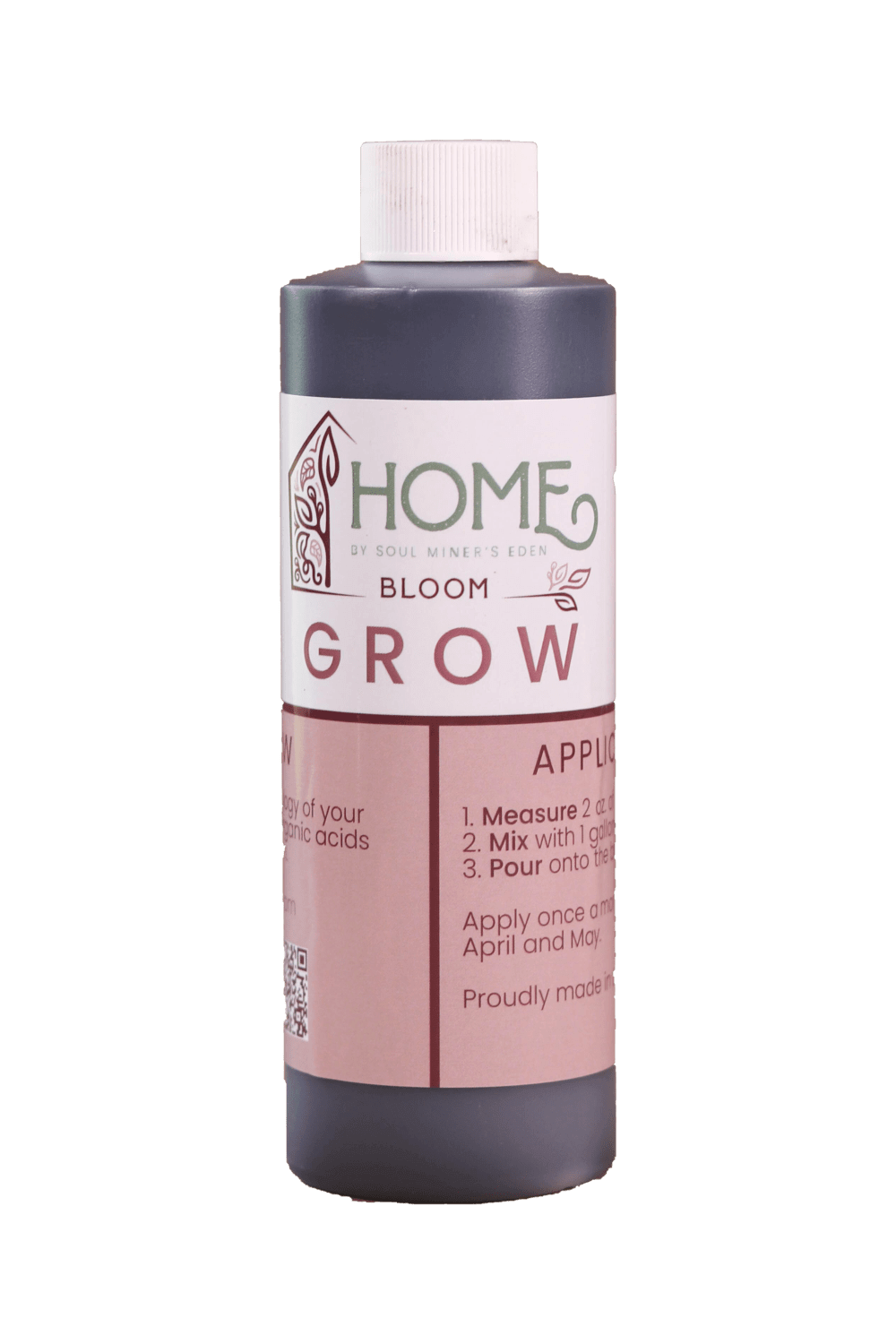 Indoor Plant Fertilizer bottle with pink label and white cap by Southland Organics on Tampa Home & Garden Store