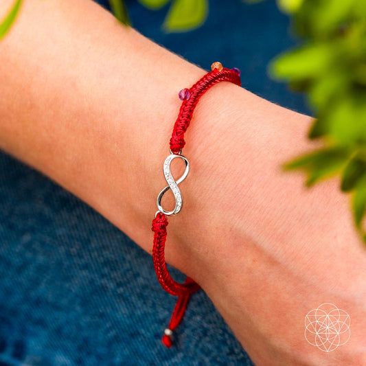 Infinite Prosperity - Eight-Strand Red String Bracelet - Tampa Home & Garden Store